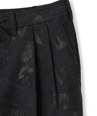 JOSEPH HOMME 【新柄】モロッカンジャガード ドロスト付ワイドテーパードパンツ/ ORIGIN CONVERTIBLE ブラック系5