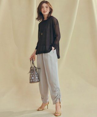 23区 S 【新色追加/Oggi6月号掲載】コットンリブ タンクトップ ブラウン系