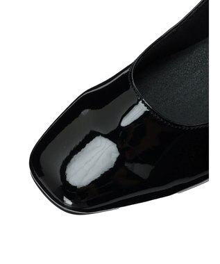 Green Parks ＲＵＰＩＳ．スクエアメリージェーンフラットパンプス Black