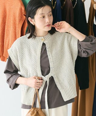 CRAFT STANDARD BOUTIQUE キナリノコラボ/洗える2wayモールニットベスト/24AW Beige