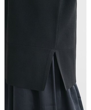 Green Parks ＳＥＴ２点　ニットチュニック＋キャミワンピース Black