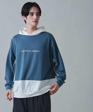 WEGO ドルマンポンチプルパーカー ブルー