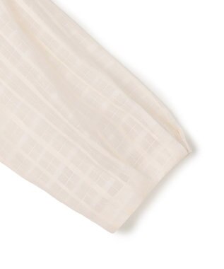 23区 【先行予約】シャドーシアーチェック 2WAY ブラウス アイボリー系