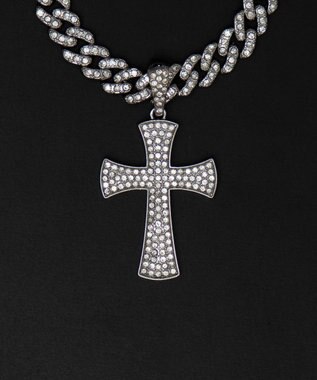 WEGO Mモチーフラインストーンネックレス 柄3