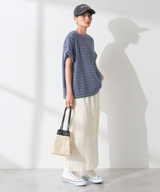 AMERICAN HOLIC レトロボーダープルオーバー Purple