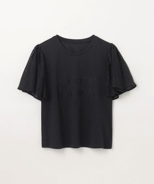 GRACE CONTINENTAL レースロゴTシャツ ブラック
