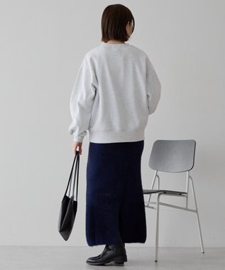 AMERICAN HOLIC カレッジロゴ裏起毛プルオーバー Gray Mixture