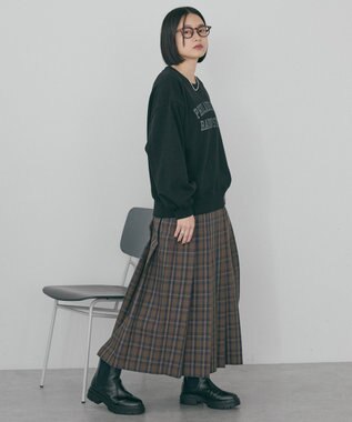 AMERICAN HOLIC カレッジロゴ裏起毛プルオーバー Black