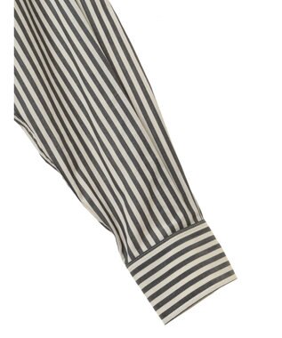 CRAFT STANDARD BOUTIQUE バンドカラーシャツ Stripe Gray