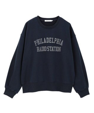 AMERICAN HOLIC カレッジロゴ裏起毛プルオーバー Navy