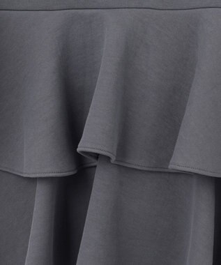 組曲 【人気商品入荷！】ダンボールジャージーバックフリル パーカー グレー系