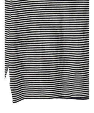 AMERICAN HOLIC ボートネックリブニットプルオーバー Border