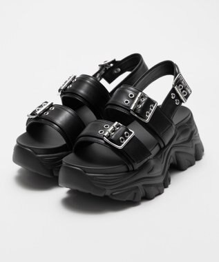 WEGO 厚底ハトメベルトスポサン ブラック