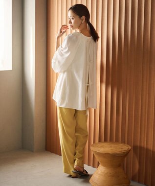 #Newans 2WAYシアーボレロブラウス ホワイト