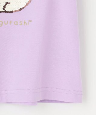 ANY KIDS 【WEB限定/すみっコぐらし】ミラクルスパンコールTシャツ ラベンダー(ねこ・しろくま)