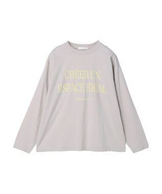 Green Parks オーバーサイズロゴチュニック Light Gray