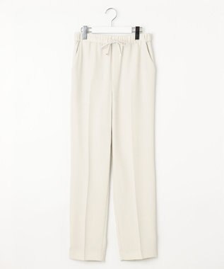 23区 【Oggi7月号掲載/吸水速乾/接触冷感/UVカット】ストレッチジョーゼット テーパード パンツ ベージュ系