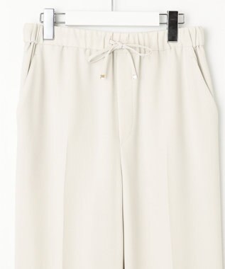 23区 【Oggi7月号掲載/吸水速乾/接触冷感/UVカット】ストレッチジョーゼット テーパード パンツ ベージュ系