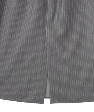 AMERICAN HOLIC 【2点セット・マルチ機能】タイトスカート+ショート丈シャツ Stripe Gray