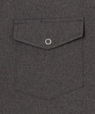 J.PRESS MEN 【WEB・一部店舗限定】ストレッチ シャツブルゾン グレー系