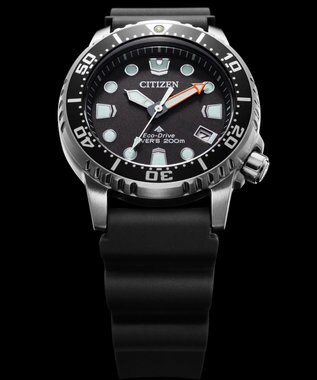 CITIZEN 【ケース径約37mmのボーイズサイズ】大きすぎず小さすぎず絶妙なサイズ感のダイバーズウオッチ ブラック