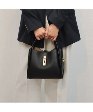 UNBILLION cachecache 3レイヤーヒネリ金具2wayトート ブラック