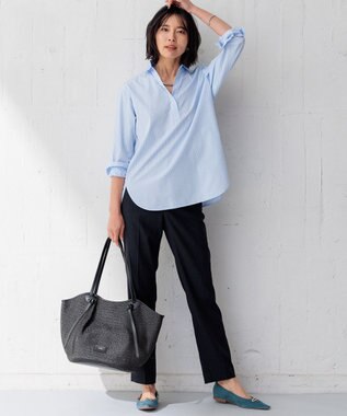 23区 【CLASSY.6月号掲載】雑材ミドル トートバッグ ブラック