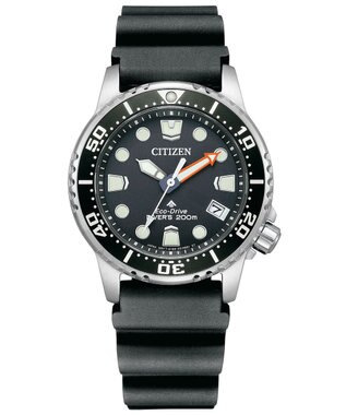 CITIZEN 【ケース径約37mmのボーイズサイズ】大きすぎず小さすぎず絶妙なサイズ感のダイバーズウオッチ ブラック
