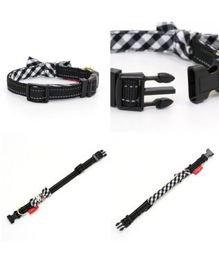 PET PARADISE リサとガスパール おしゃれ 首輪 【ＳＳ】 ギンガムチェック 反射 -