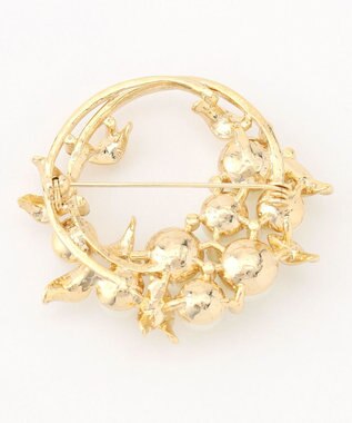 ANY SIS ドロップパール調 ブローチ ゴールド