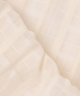 23区 【先行予約】シャドーシアーチェック 2WAY ブラウス アイボリー系