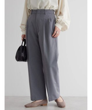 AMERICAN HOLIC 美・美・美あったかタックワイドパンツ Gray Mixture