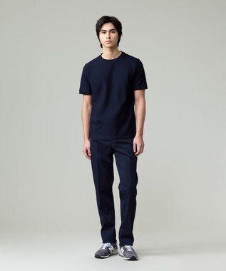 J.PRESS MEN 感動！？上品な見た目に着心地抜群なセットアップ【MECHANICAL】【超軽量 / 清涼感 / 洗える】ハイパワーストレッチ スラックス ネイビー系