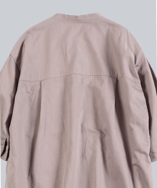 WHITE MAILS 【WOMEN】COTTON PAPER SOFT TWILL ワイドスリーブドレス パープル