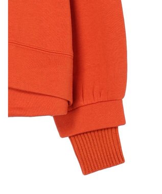 Green Parks 裏起毛ニットリブドッキングプルオーバー Orange