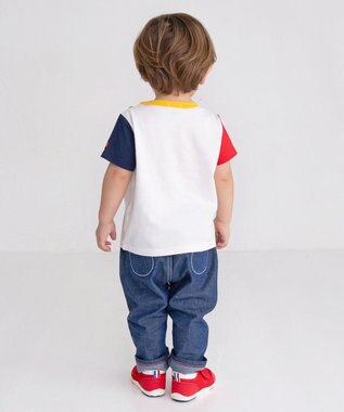 MIKI HOUSE HOT BISCUITS 【70-120cm】【Everyday Series】ワンポイント 半袖Tシャツ 白