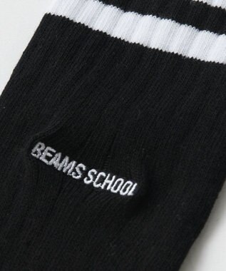 BEAMS SCHOOL 28cm丈スクールソックス ブラック