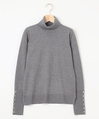 組曲 ルーズフィットタートル ニット グレー系