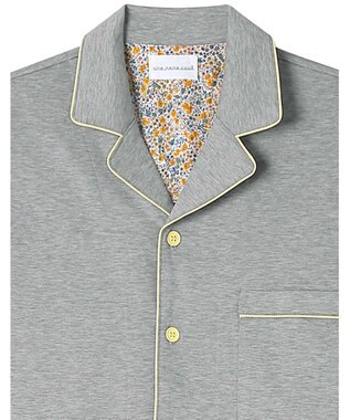 une nana cool 【綿100％】やわらか天竺メンズパジャマ　ＭＡＤＥ　ＷＩＴＨ　ＬＩＢＥＲＴＹ　ＦＡＢＲＩＣ GY