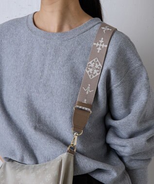 russet アレンジショルダーベルト［Monogram］(CE-1099) Beige（ゴールド金具）