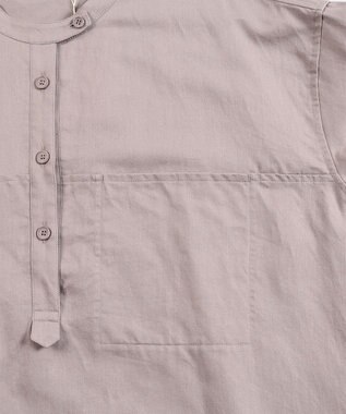 WHITE MAILS 【WOMEN】COTTON PAPER SOFT TWILL ワイドスリーブドレス パープル
