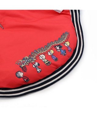 PET PARADISE スヌーピー 遠赤外線 スカジャン 《龍》 小型犬 ネイビー