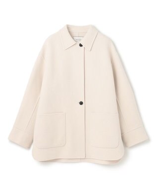 BEIGE， GRASSE / ステンカラーリバーショートコート Ecru