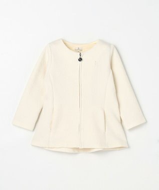 組曲 KIDS 【90-100㎝】フラワーキルト パーカー