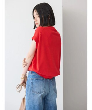 AMERICAN HOLIC フレンチスリーブニットプルオーバー Red