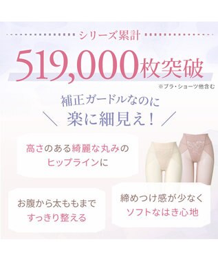 BRADELIS New York 【BRADELIS NewYork peace】　細く見えるガードル23 ヌーディピンク