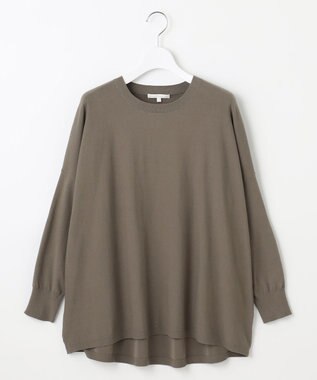 自由区 L 【WEB限定カラーあり】レーヨンストレッチ ニットT [新色]カーキ