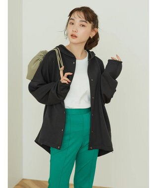 AMERICAN HOLIC ドロストポンチパーカー Black