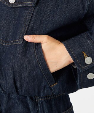 NAVE 【ReNAVE・洗える/中綿】ライトデニム ブルゾン ネイビー系