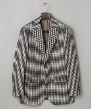 GOTAIRIKU 新色追加【一部ストレッチ】カシミヤブレンド 定番ツイードジャケット(25年モデル) ブラック×千鳥格子(25年新色)